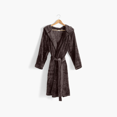 Robe de chambre ado polaire à capuche Gaspard