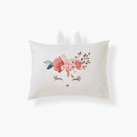 Taie d'oreiller rectangulaire coton Miniful rose tendre enfant