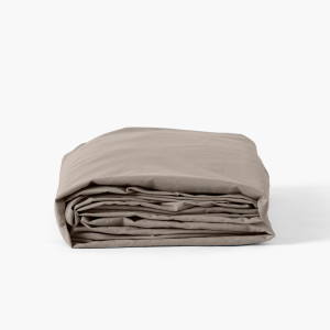 Drap housse coton lavé Songe grège