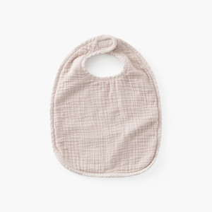 Bavoir double face coton et gaze de coton Lino lin