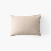 Quartz dune rectangular pillowcase in washed organic satin cotton