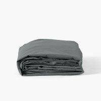 Songe fitted sheet ash khaki washed cotton