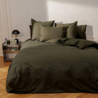 Housse de couette coton Neo kaki