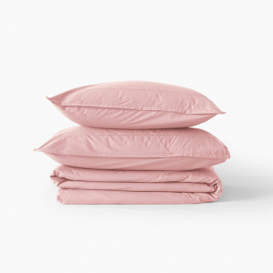 Parure de lit coton Neo rose tendre