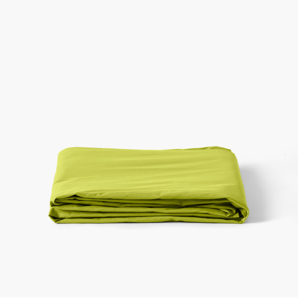 Drap de lit percale de coton Neo vert