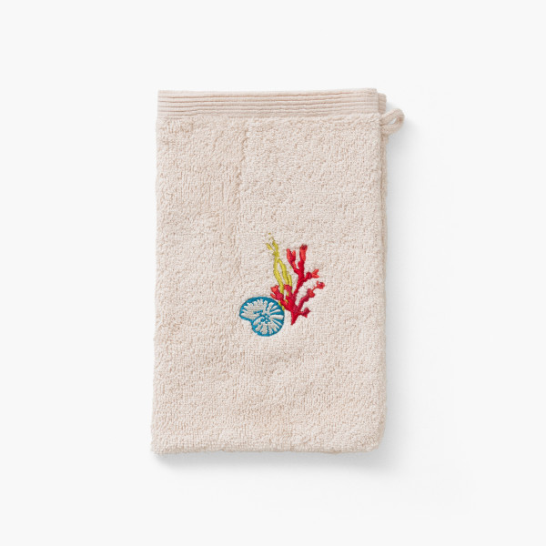 Recif sand cotton washcloth