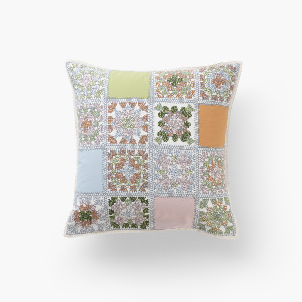 Méli-Mélo pure cotton square pillowcase