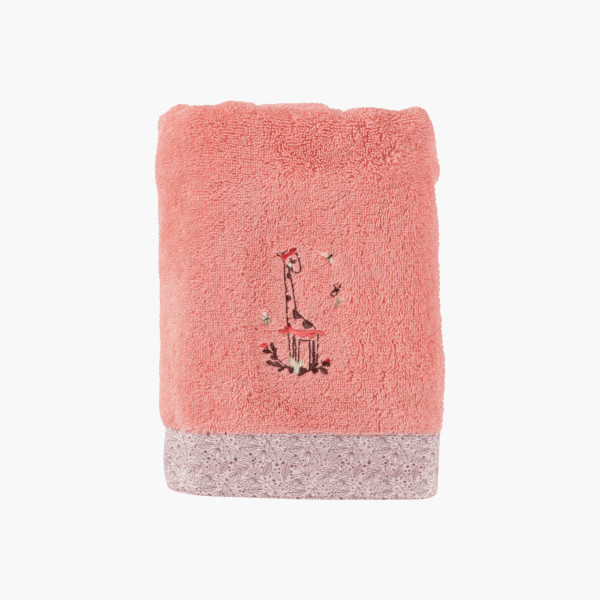 Festine organic cotton towel sorbet pink