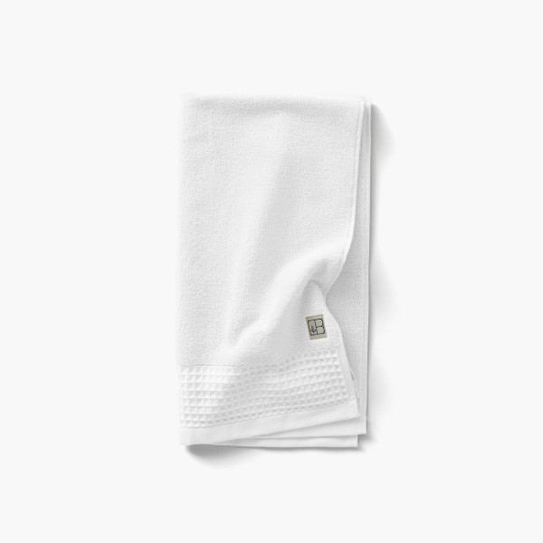 Source white organic cotton terry towel