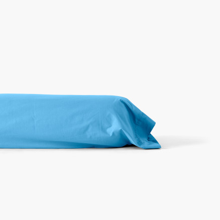 Bolster case azure Neo in cotton percale
