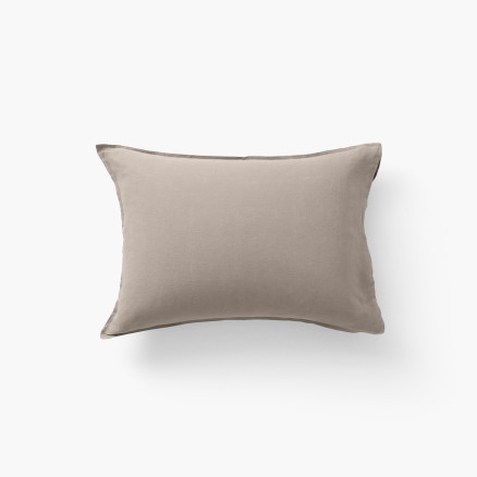 Songe grege washed linen rectangular pillowcase