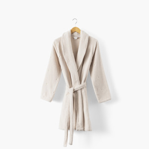 Women's bathrobe ZEPHIRE Dune/marguerite
