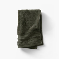 Serviette invité coton Lola II vert kaki