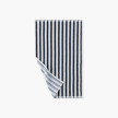 Serviette invité coton double face Combo marine et bleu ciel