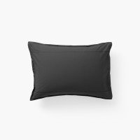 Taie d'oreiller rectangulaire coton Neo anthracite