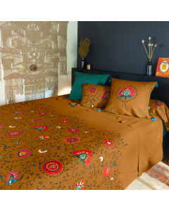 Drap de lit coton et lin Bukhara