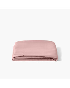 Drap de lit satin de coton lavé bio Quartz blush