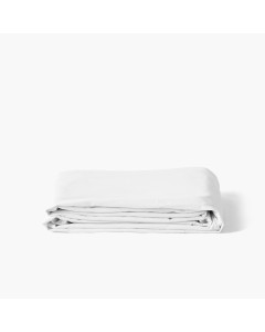 Drap de lit en pur coton lavé biologique Souffle blanc