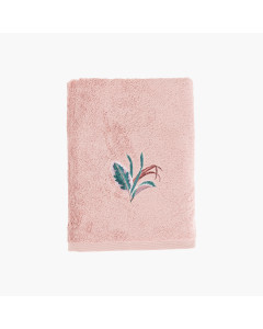 Drap de bain coton et viscose de bambou Calathéa rose