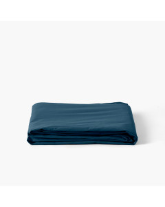 Drap de lit percale de coton Neo bleu prusse