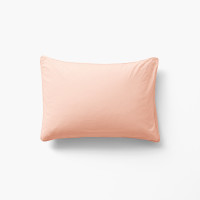 Taie d'oreiller rectangulaire coton lavé bio Souffle nectar de pêche