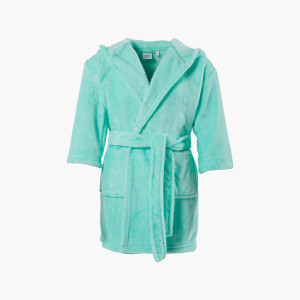 Robe de chambre enfant polaire à capuche Beachful lagon