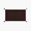 Tapis de bain coton Amara chocolat