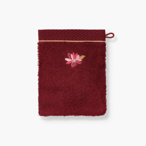 Solara garnet cotton and bamboo viscose flannel