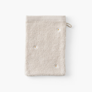Gant de toilette coton Zéphire dune marguerite