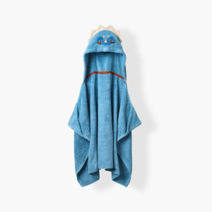 Dinoful Hooded Shower Sheet Celeste Blue