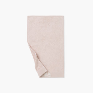 Serviette invité coton et lyocell Opalys blush