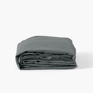 Songe fitted sheet ash khaki washed cotton