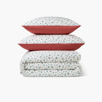 Parure de lit coton Neo rose botanic