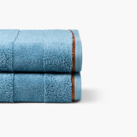Vuelo Blue Graphite bath towel