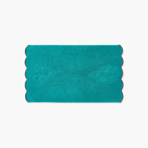Bundi emerald organic cotton bathmat