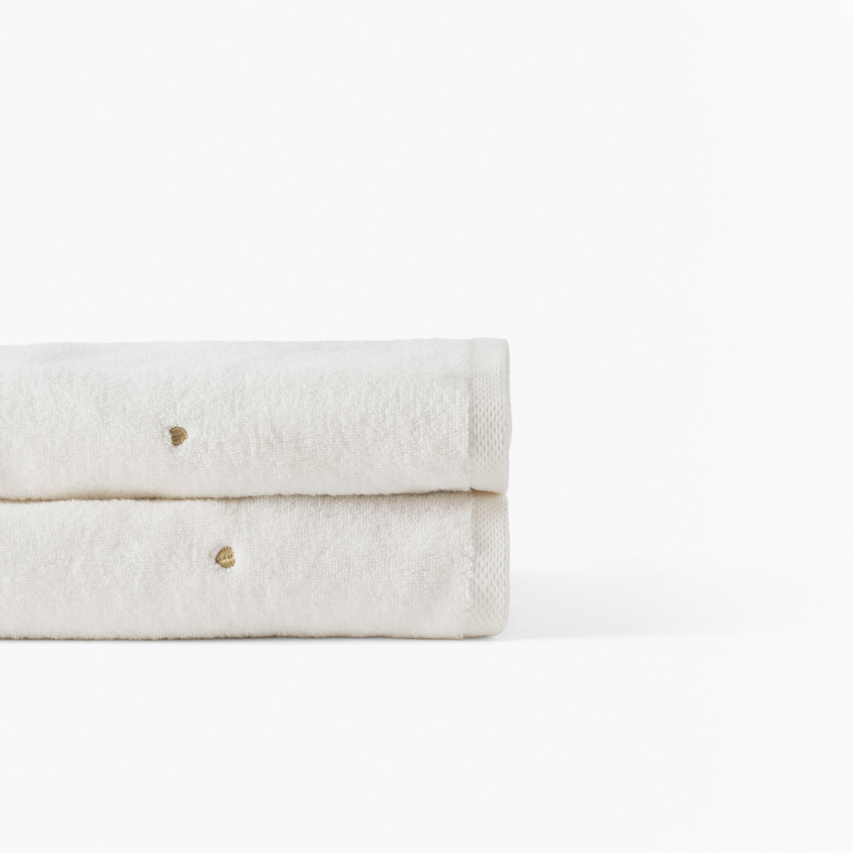 ZEPHIRE Ivory/Heart Bath Sheet