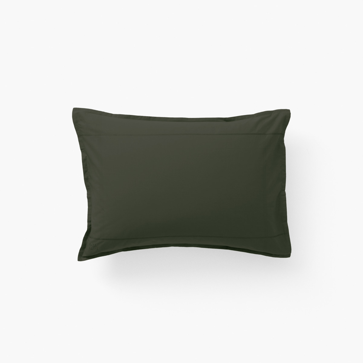 Taie d'oreiller rectangulaire coton Neo kaki