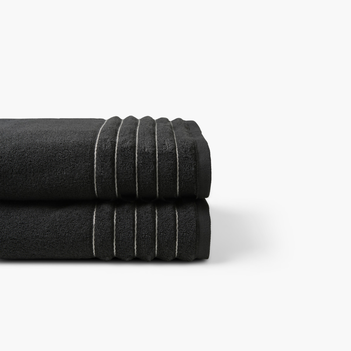 Ikebana graphite cotton bath sheet