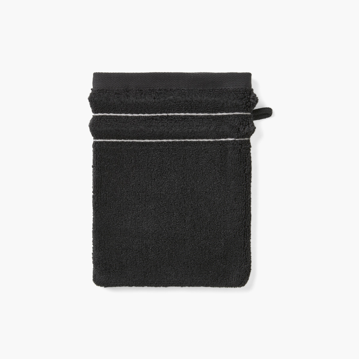 Ikebana graphite cotton washcloth