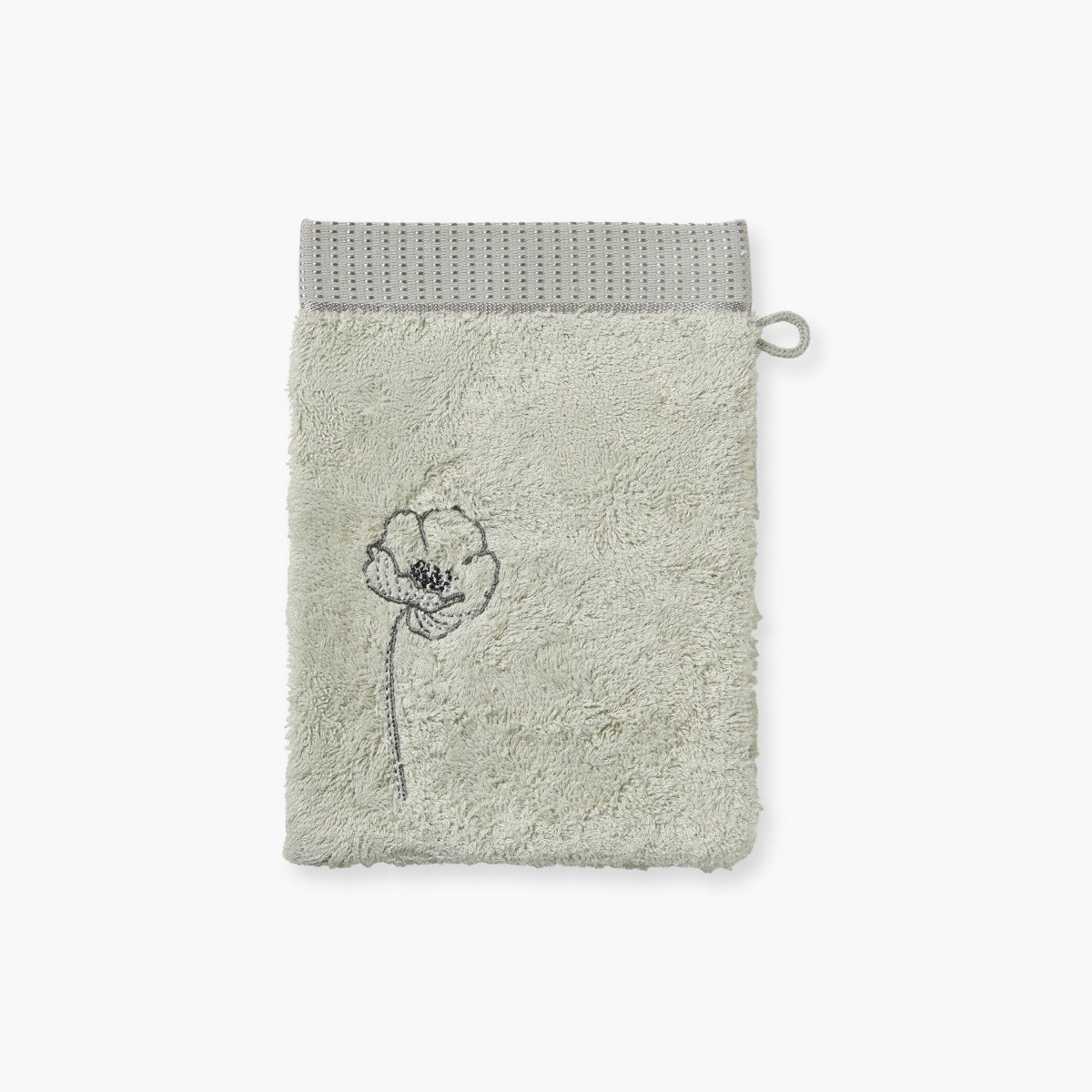 Cotton and bamboo viscose washcloth Ephelia jade