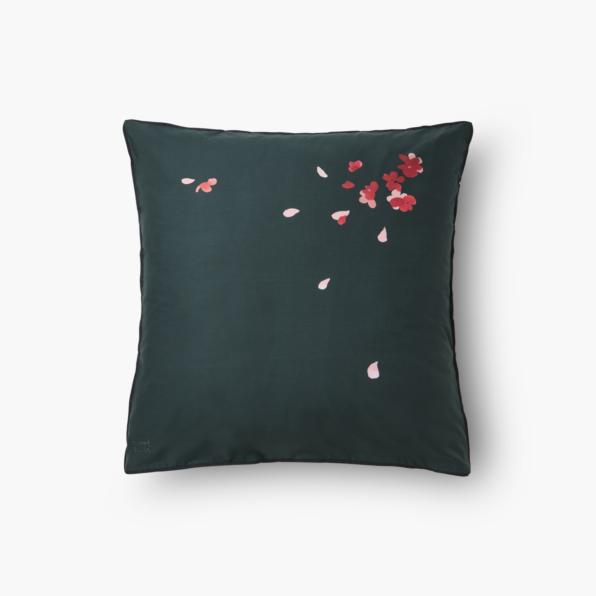 Ikebana square cotton pillowcase