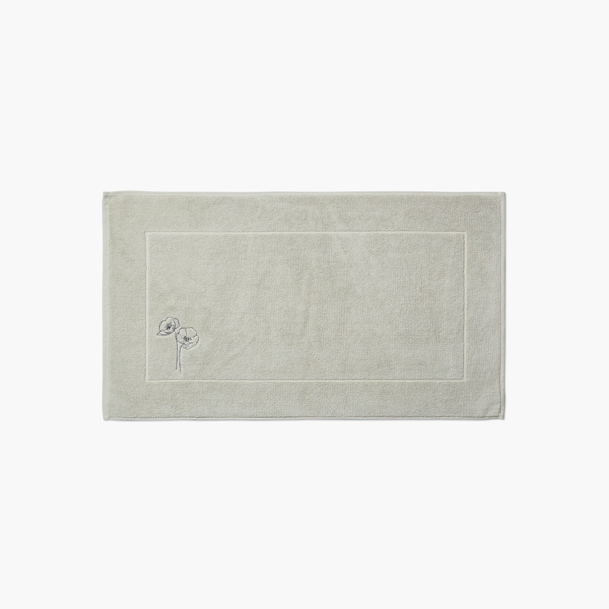 Tapis de bain coton et viscose de bambou Ephelia jade