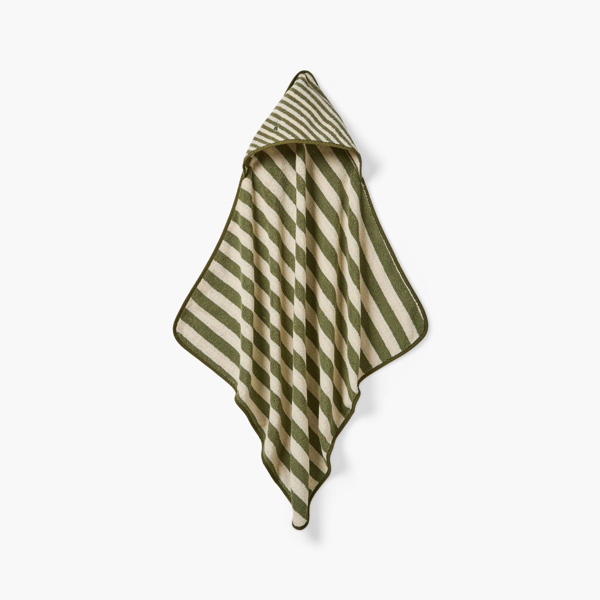 Elie khaki cotton bath cape