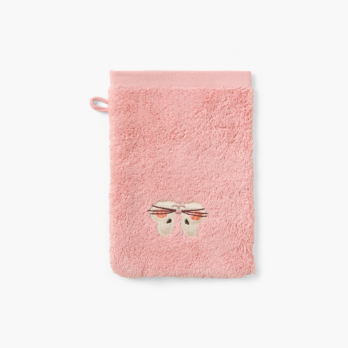 Wonderful old pink cotton washcloth