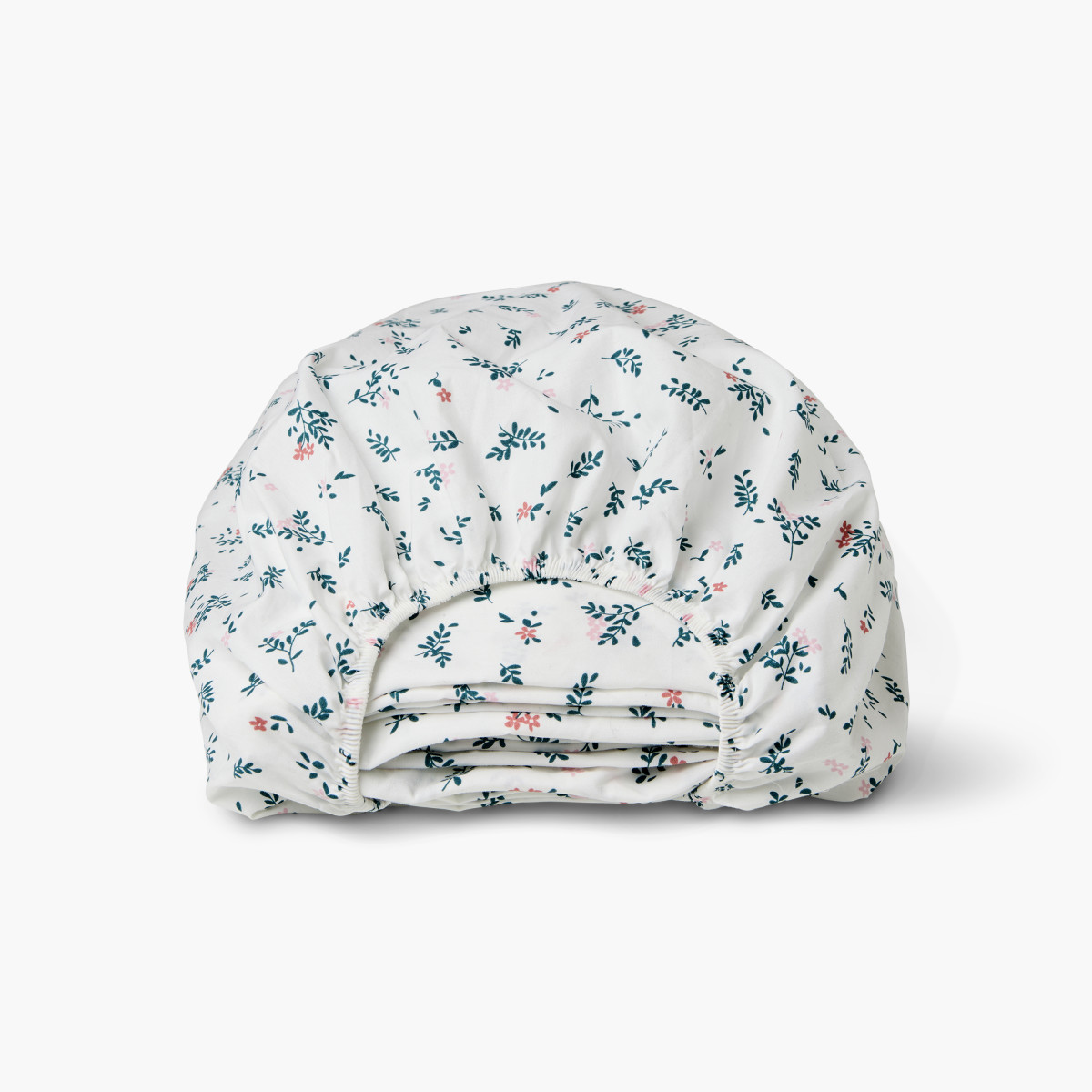 Drap housse coton Neo rose botanic