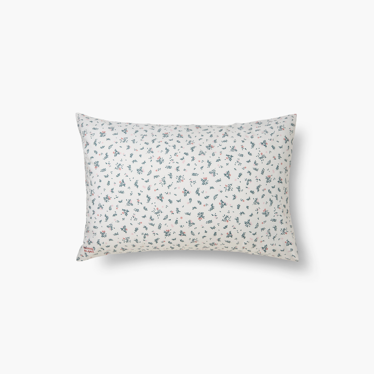 Taie d'oreiller rectangulaire coton Neo rose botanic
