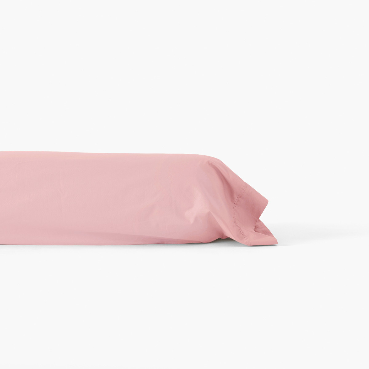 Taie de traversin coton Neo rose tendre