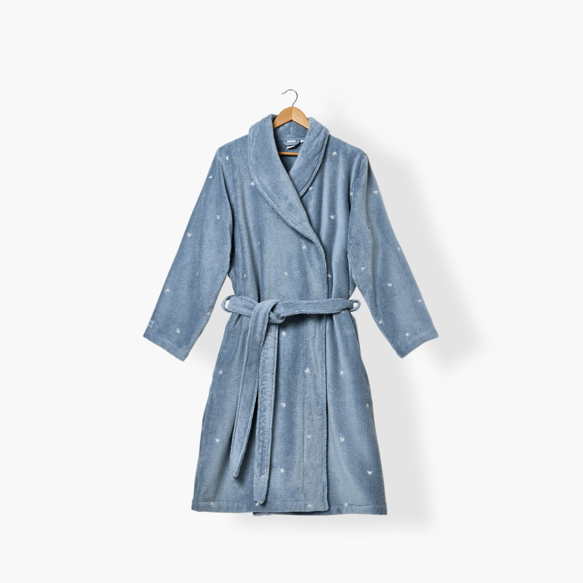 Bathrobe man cotton Zephyr baltic marine