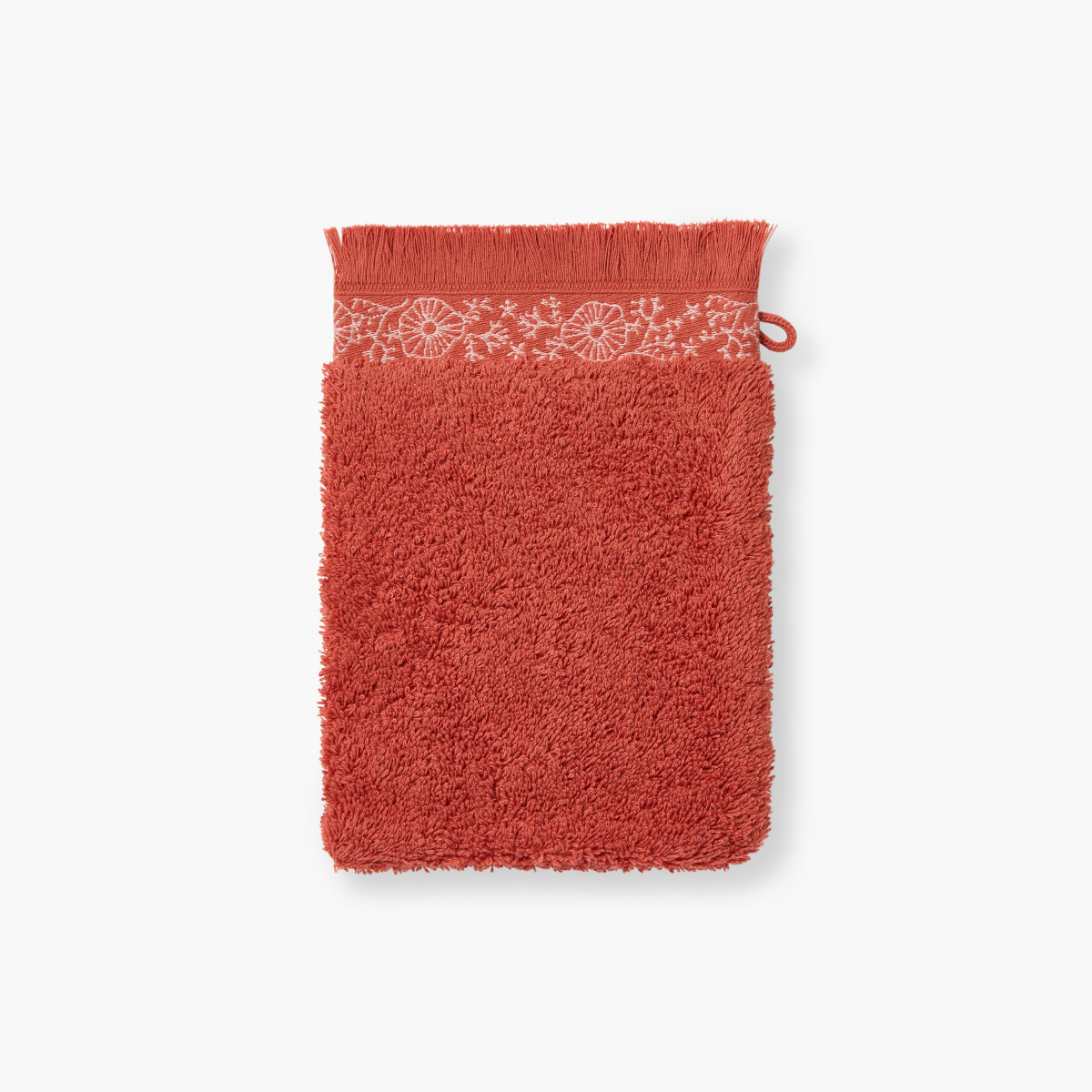 Calanca Terracotta washcloth