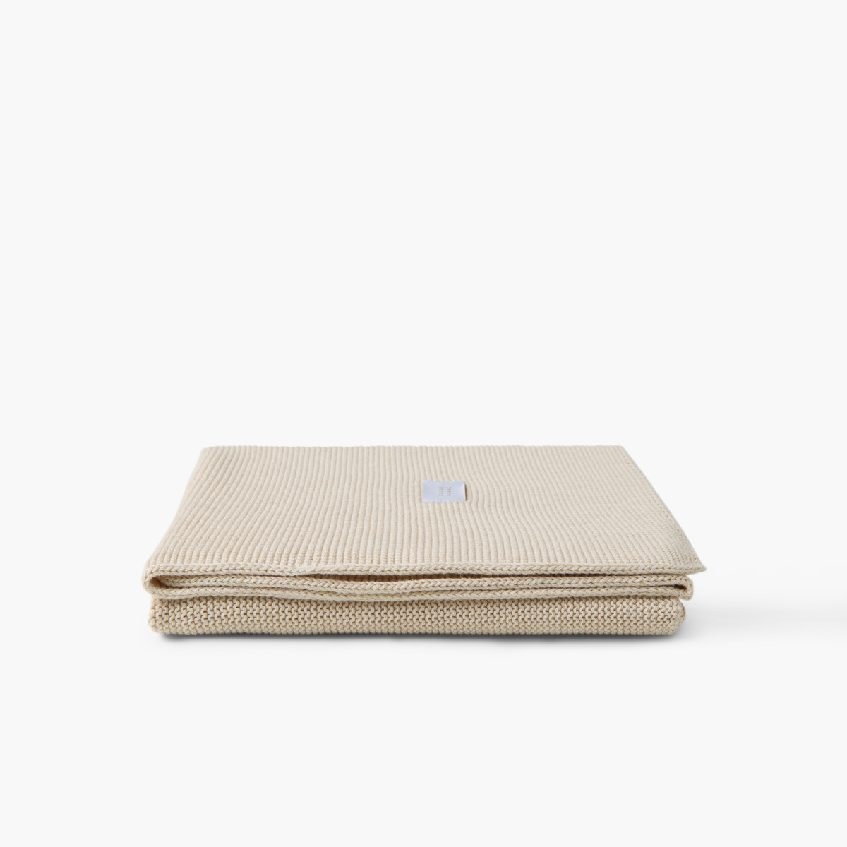 Couverture tricot coton bio Instant naturel
